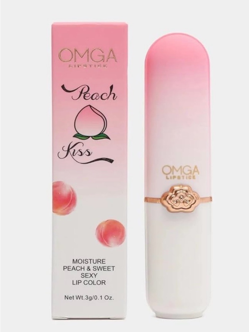 Peach Kiss Moisture Lipstick - Pink
